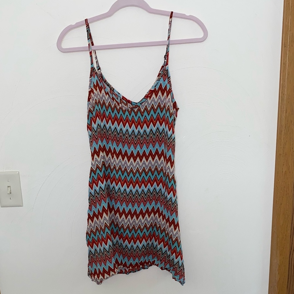 Chevron pattern dress size small